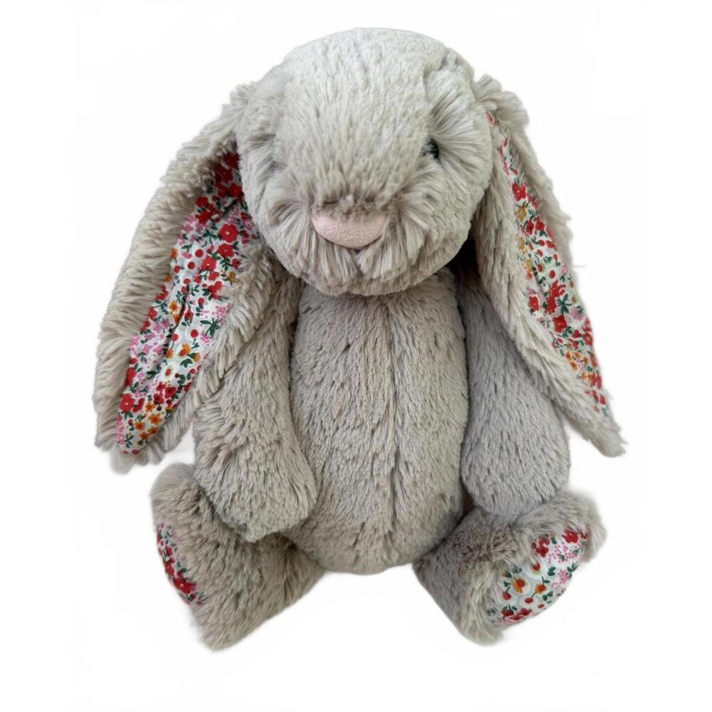 Jellycat Medium Blossom Beige Posy Bashful Bunny Retired Soft Toy Baby